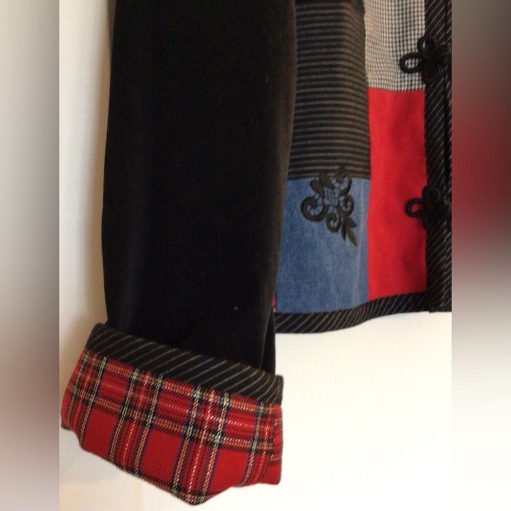 Vintage 90s Stonebridge Patchwork Jacket Shacket … - image 4